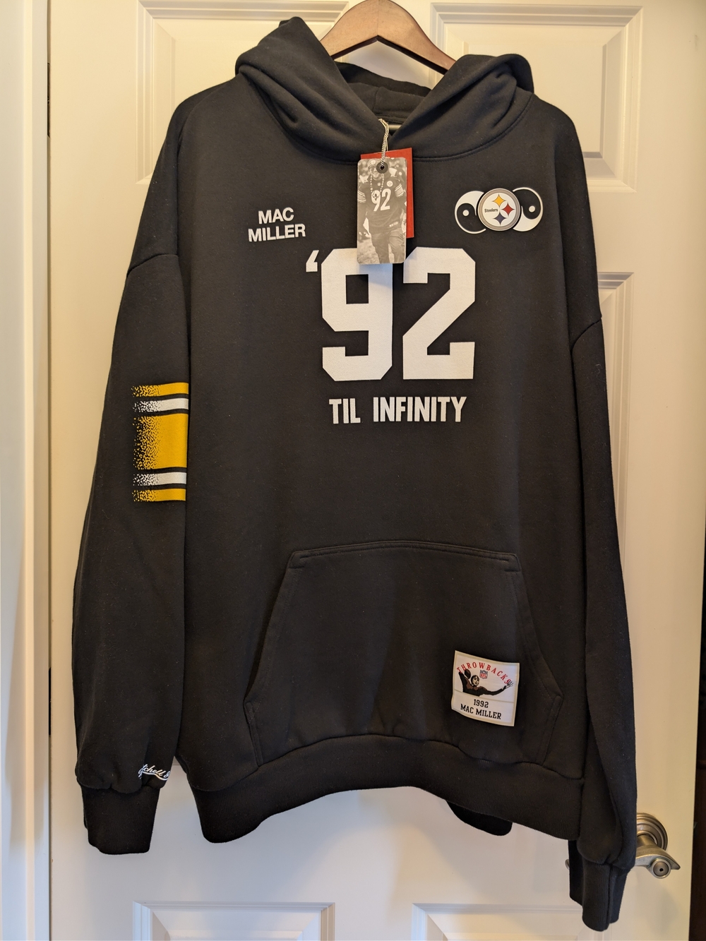 Mitchell & Ness Black '92 Til Infinity Mac Miller Pullover Hoodie